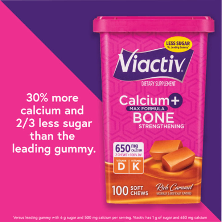 Viactiv Calcium Plus Vitamin D Supplement Soft Chews, C