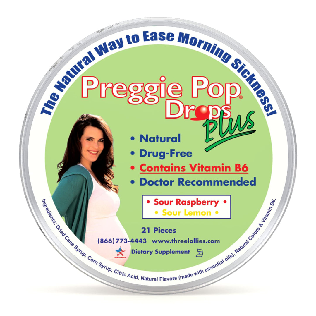 Preggie Pop Drops Plus | 21 Drops | Vitamin B6 for Morn