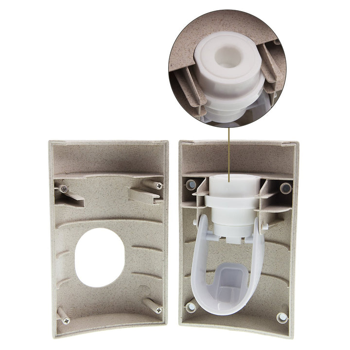 Automatic Toothpaste Dispenser Set with Wall Mounted Kids Hands Free Toothpaste Squeezer for Kids Shower Bathroom Sink. FDA and LFGB Listed. Pack of 1