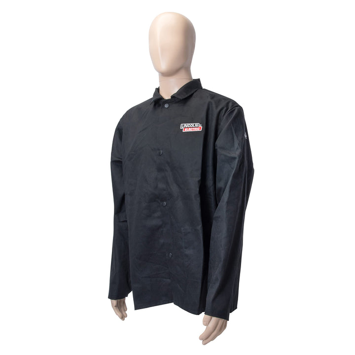 Black X-Large Flame-Resistant Cloth Welding Jacket,KH808XL