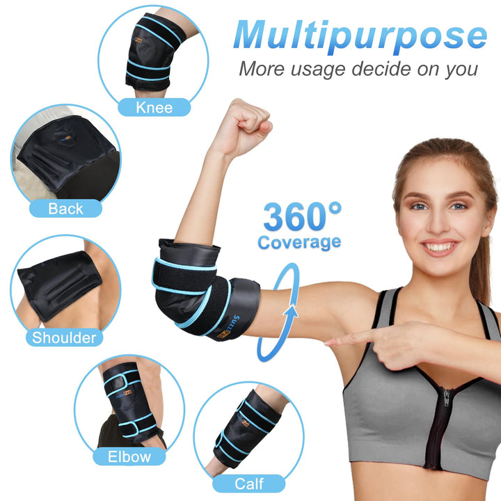 SuzziPad Elbow Ice Pack for Tendonitis and Tennis Elbow