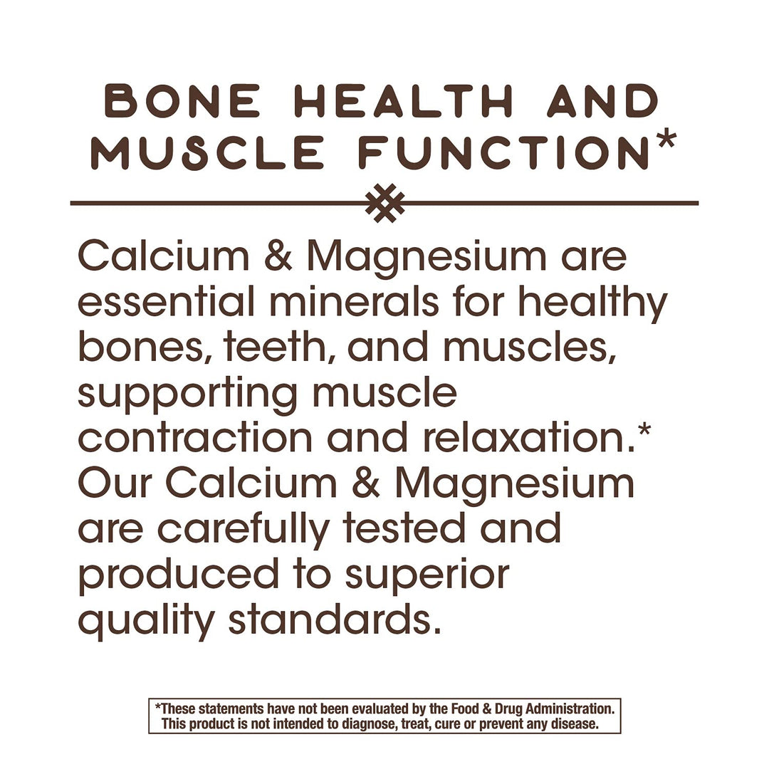 Nature's Way Calcium and Magnesium, 250 Capsules