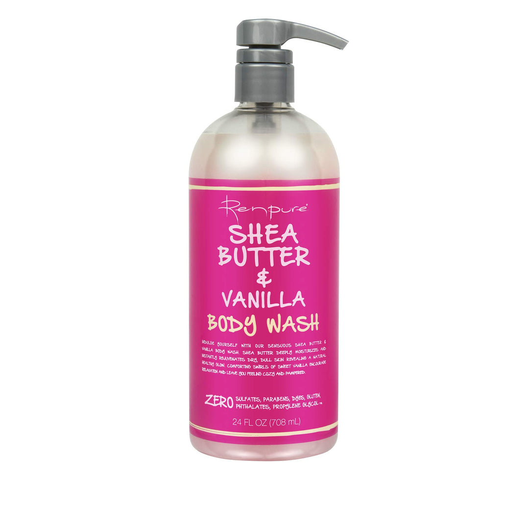 Renpure Body Wash Shea Butter &amp; Vanilla Body Wash, 24 Ounces