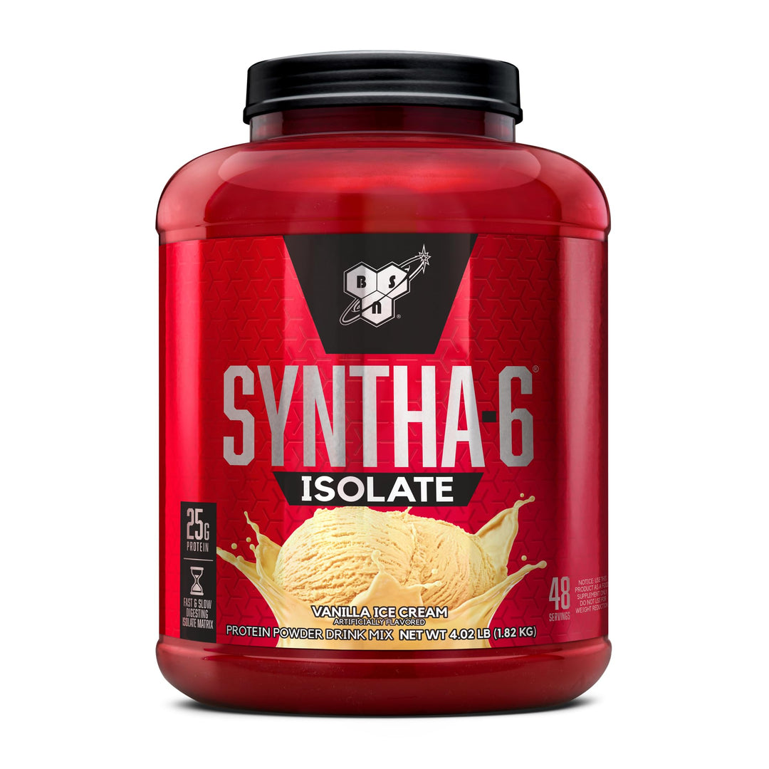 SYNTHA-6 ISOLATE Protein Powder, Vanilla Ice Cream, 4.02 lb (48 servings)