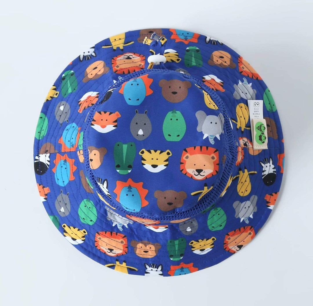 UPF 50+ Kids Hat Lite Sun Bucket Hat for Boys Sun Protection Hats Zoo 2-4 Years