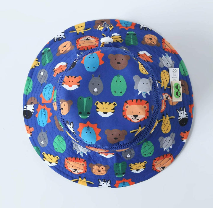 UPF 50+ Kids Hat Lite Sun Bucket Hat for Boys Sun Protection Hats Zoo 2-4 Years