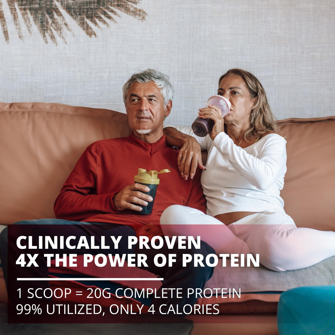 FundAminos Blend - 100% Organic &amp; Vegan EAA &amp; BCAA Powder for 400% Greater Lean Muscle, Faster Recovery &amp; Strength Vs. Protein Powder - Clinically Tested Post Workout - Real Superfruits - 60 Servings