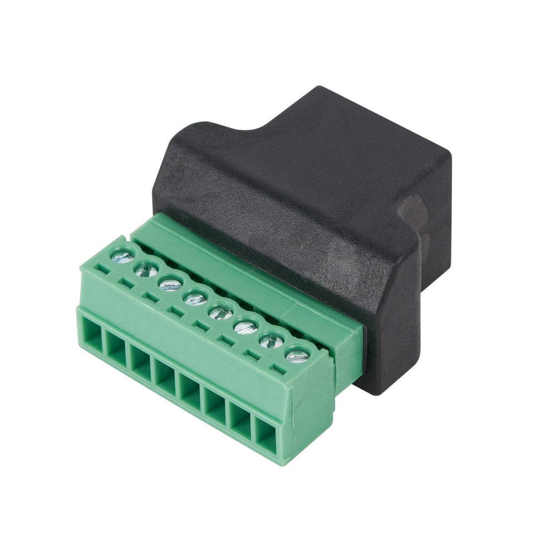 RJ45 Coupler, Female to 8 Pin Screw Term in Line Coupler Cat7 Cat6 Cat5 Cat5e Ethernet Cable Extender Adapter(Black)