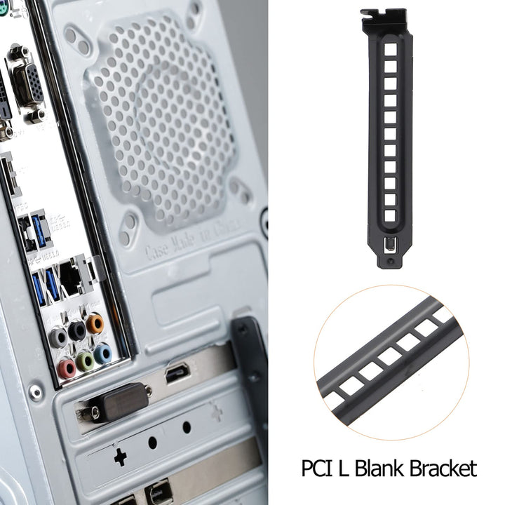 SOLUSTRE Metal Case 20 PCS Metal PC Computer Back Slot 