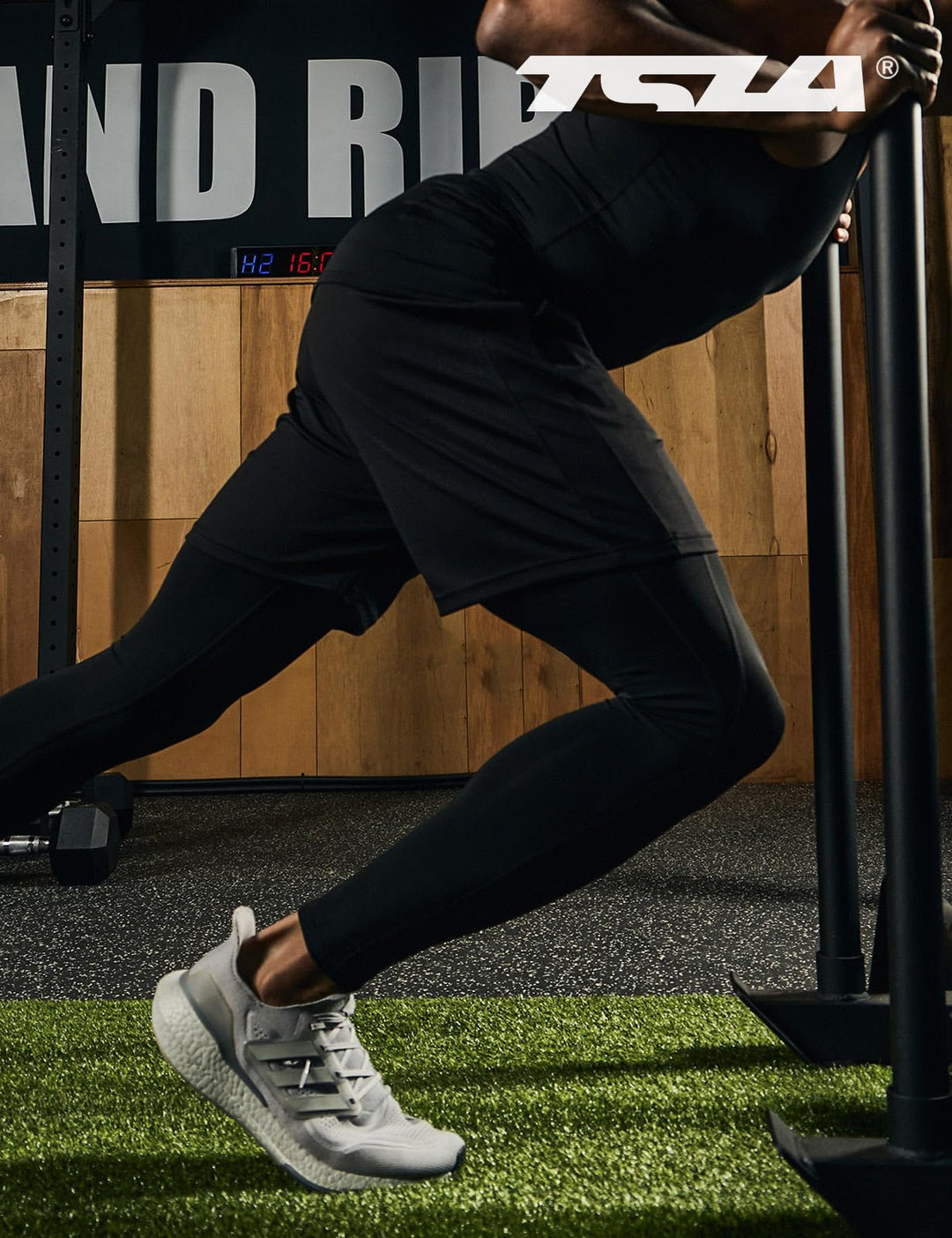 Men&#39;s Compression Pants, Cool Dry Athletic Workout Running Tights Leggings with Pocket/Non-Pocket, Hyper Control Pants Black, Medium