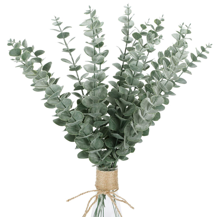 FUNARTY 15pcs 18 Tall Eucalyptus Stems Decor Artificial