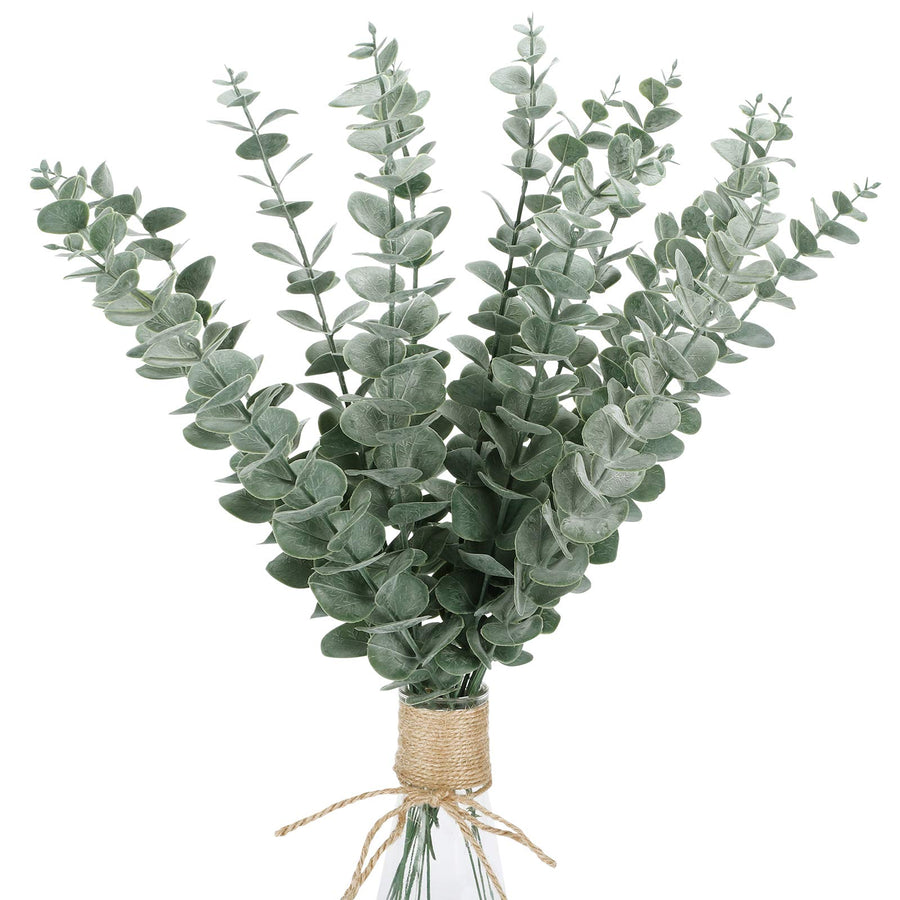 FUNARTY 15pcs 18 Tall Eucalyptus Stems Decor Artificial