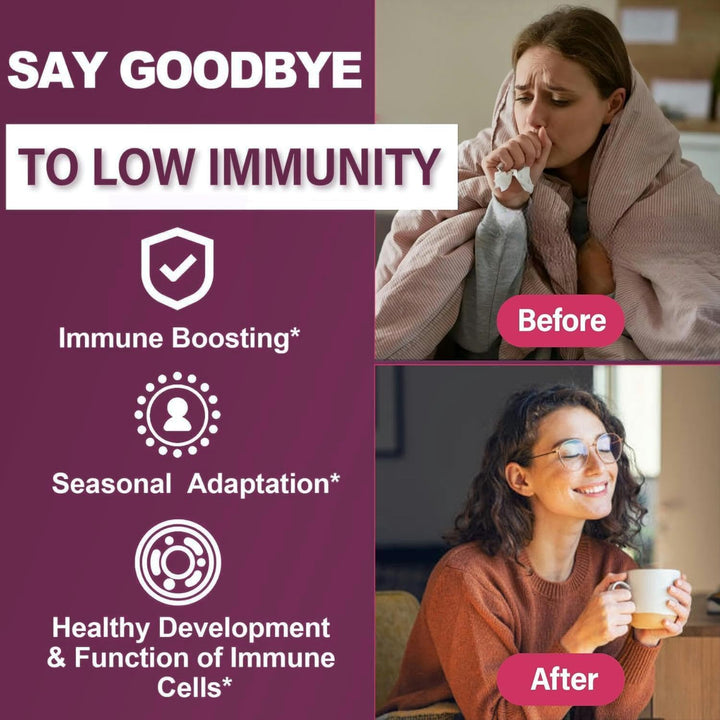 10-In-1 Immune Gummies with Multivitamins, 100% Daily Zinc, Vitamin C &amp; D3 Immunity Supplement + Echinacea, Sambucus Elderberry, Turmeric, Magnesium - Immune Support, Overall Health, Sugar Free, 60Cts