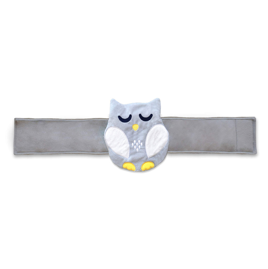 Baby Colic, Gas and Upset Stomach Relief, Baby Heated Tummy Wrap for Newborns - Belly Hugger - Infant Swaddling Belly Belt, Heating Pad with Soothing Warmth for Fussy Infants (Grey-White)