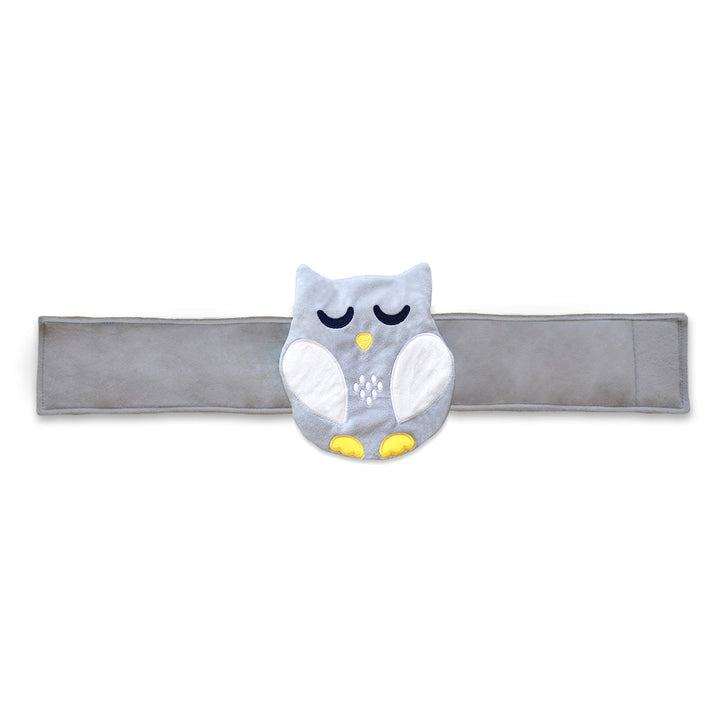 Baby Colic, Gas and Upset Stomach Relief, Baby Heated Tummy Wrap for Newborns - Belly Hugger - Infant Swaddling Belly Belt, Heating Pad with Soothing Warmth for Fussy Infants (Grey-White)