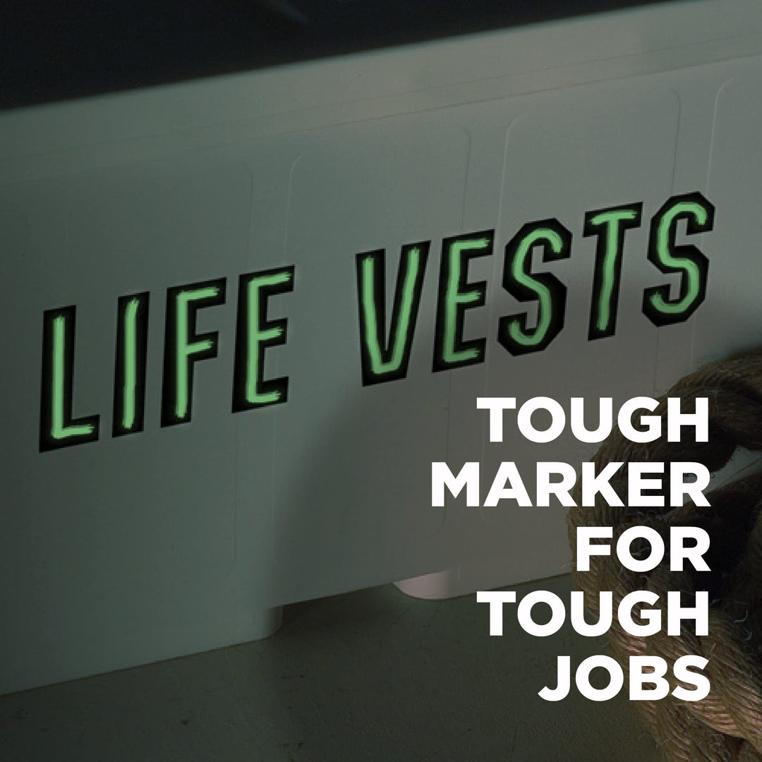 SAKURA Solid Glow-In-the-Dark Paint Markers - Permanent Marker Paint Pens - Window, Wood, &amp; Glass Marker - Glow In the Dark Paint - 1 Pack