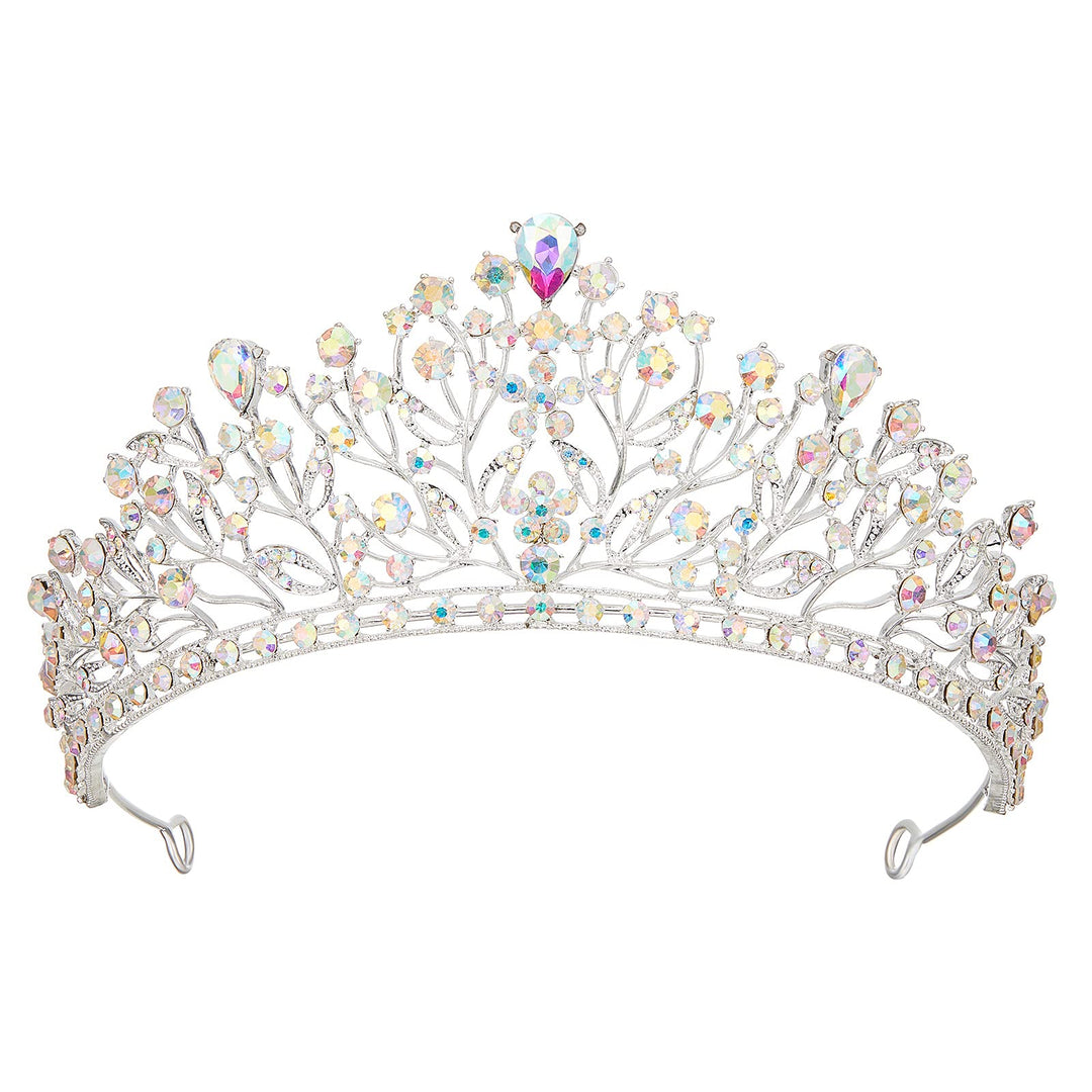 Red Tiaras and Crowns for Women - Crystal Queen Crown - Gothic Crown Headpieces for Quinceanera Pageant Birthday Prom, Red