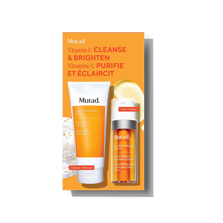 Cleanse and Brighten Value Set - 2-Piece Full-Size Kit $127 Value - Essential-C Cleanser & Vitamin C Glycolic Serum