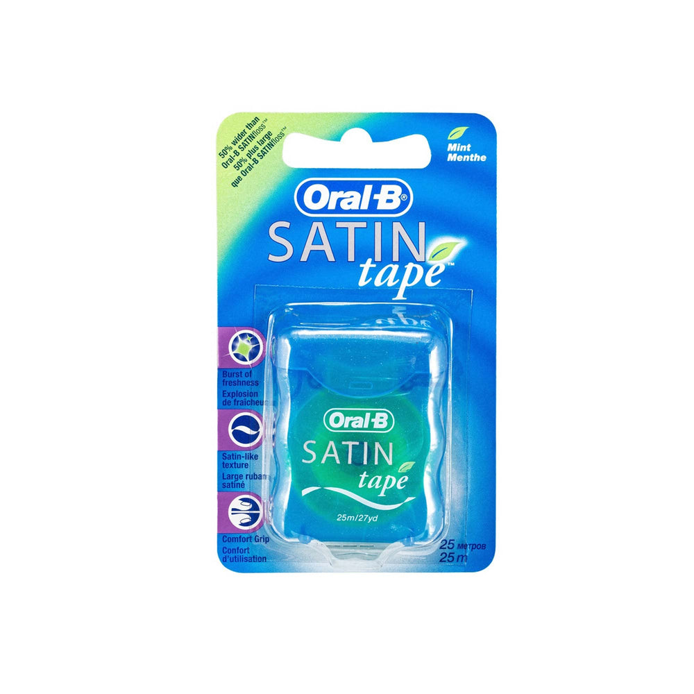 Oral-B Satin Tape Dental Floss Mint (Pack of 2)
