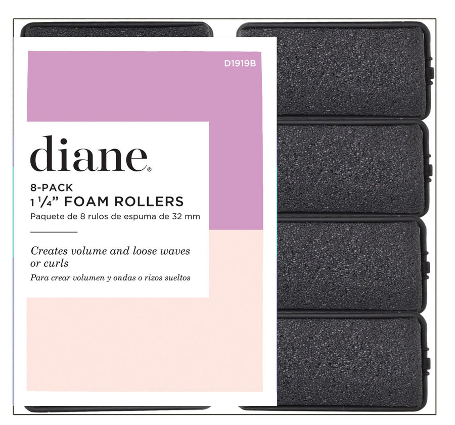 Foam Rollers, Black, 1.25, 8/bag