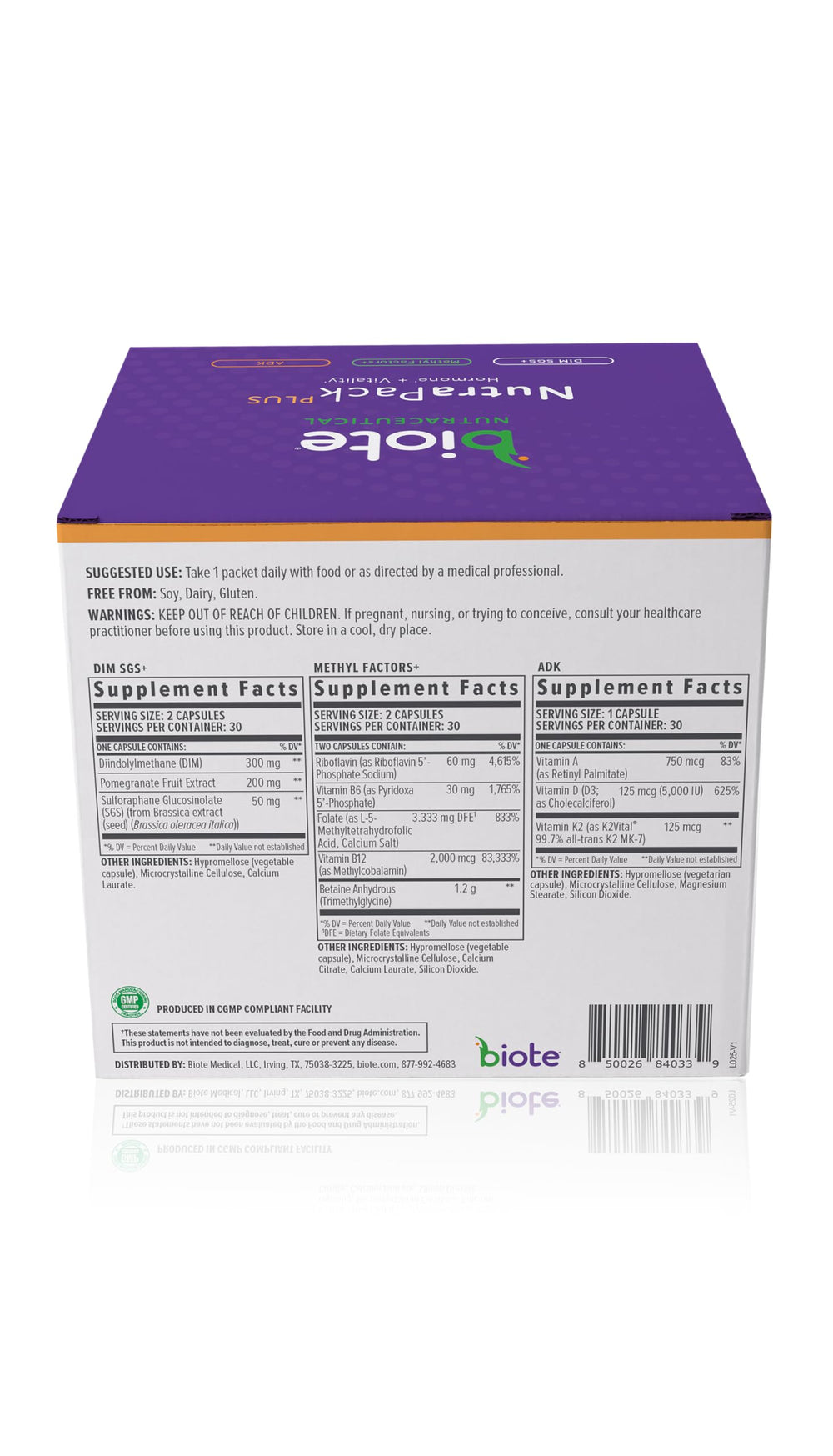 Nutraceuticals - NutraPackPlus - Hormone Balance + Vitality Support (Daily Packets 30-Day)