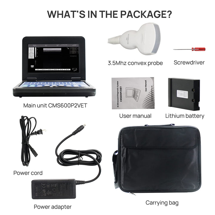 Veterinary Portable Ultrasound Scanner For Pregnancy Check On Animals Horse Equine Goat Sheep Dog With 3.5MHz Convex Probe