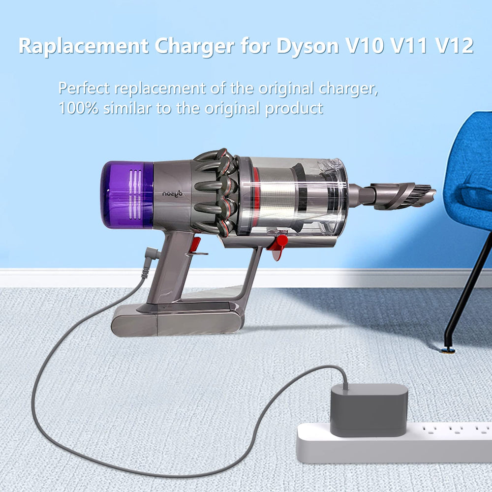 30.45V Replacement for Dyson Vacuum Charger for Dyson V10 V11 V12 V15 SV12 SV14 SV16 SV20 SV22 Absolute Animal Motorhead Cordless Vacuum Power Supply6Ft UL Listed