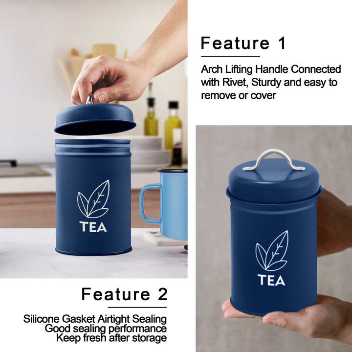 TeamFar Canister Sets for Kitchen Counter, 3 Pcs Kitche