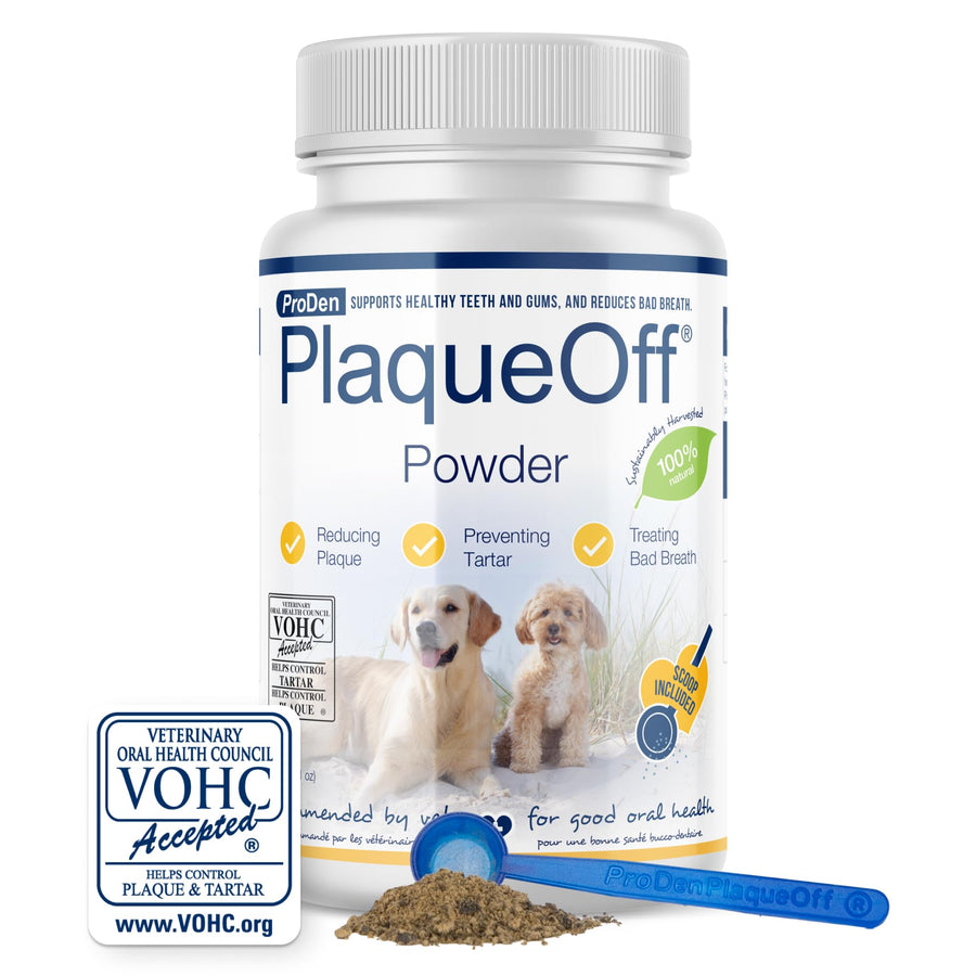 Powder for Pets - Cat & Dog Breath Freshener - Plaque & Tartar Remover for Pet Oral Care - 60g