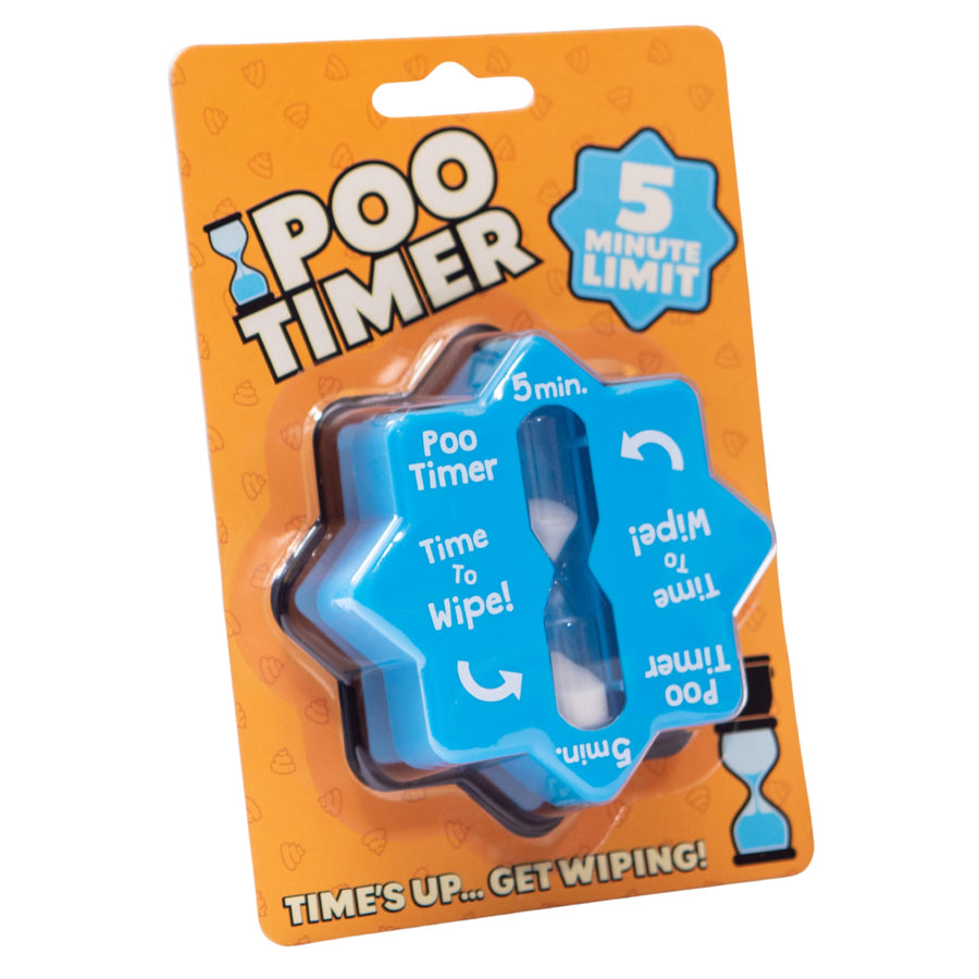 Novelty Poo Timer - Time Your Toilet Trips - Joke Funny Gifts For Men Dad Boyfriend Husband - Novelty Mens Christmas Birthday White Elephant