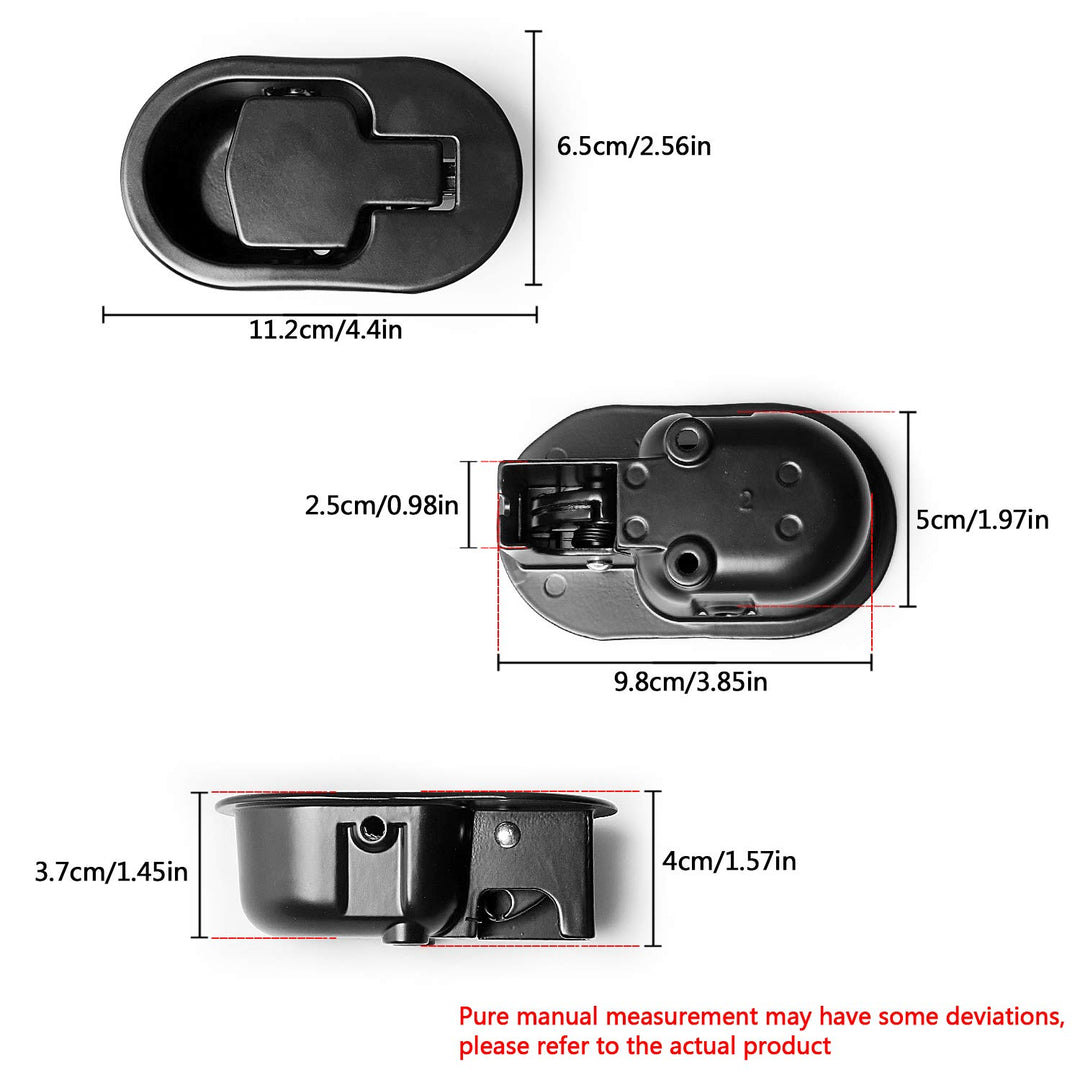Recliner Replacement Parts - Universal Black Metal Pull Recliner Handle with Cable - fits Recliner Couch Style Pull Chair Release Handle for Sofa
