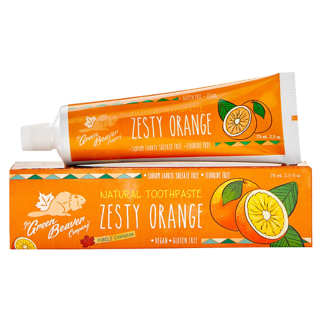 The Green Beaver Zesty Orange Toothpaste 2.5 Oz