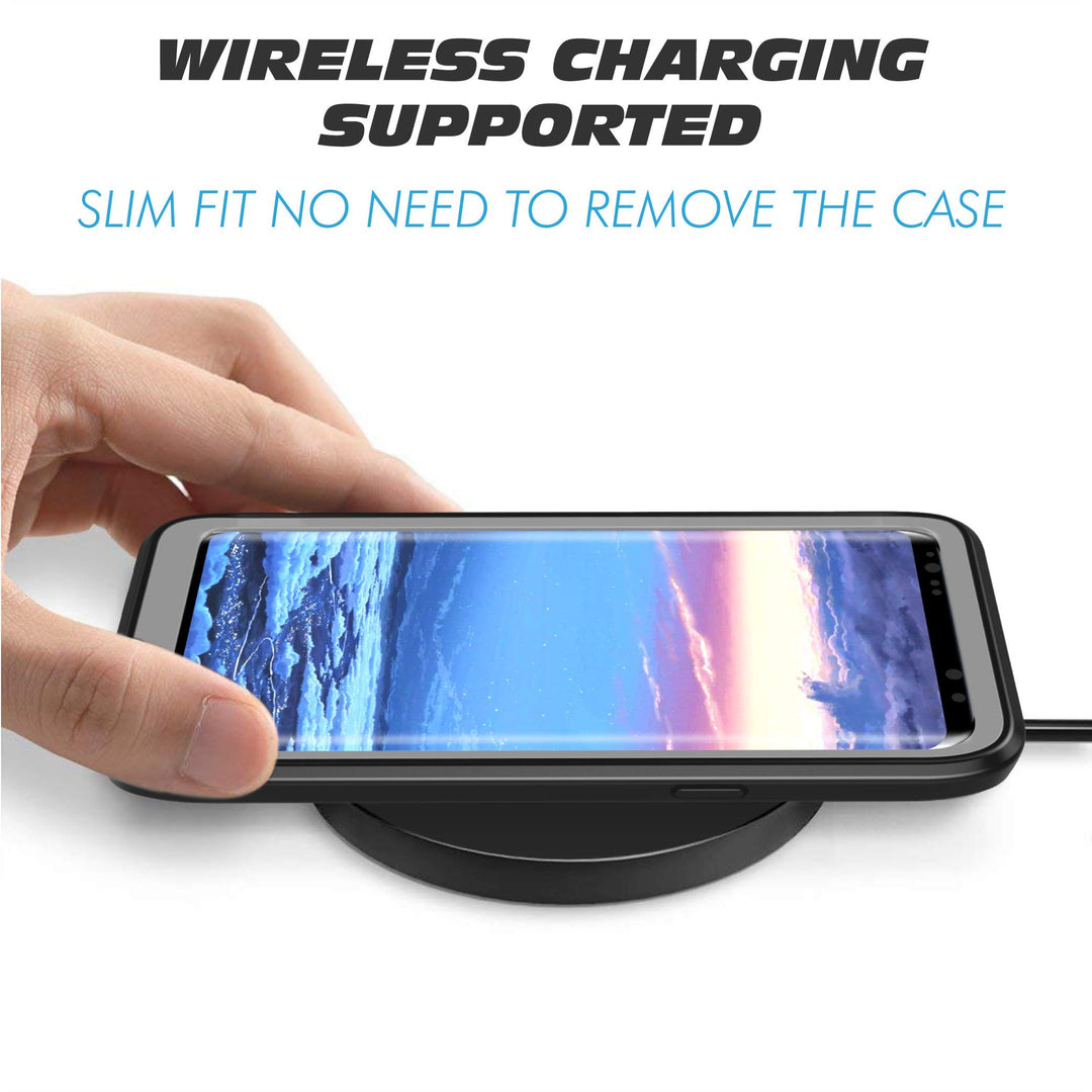 Samsung Galaxy S8 Case, Pakoyi Full Body Bumper Case Bu