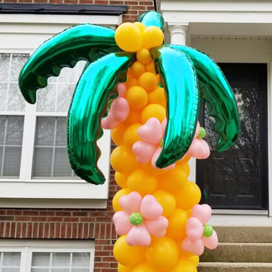 36 Inch Hawaiian Luau Coconut Tree Leaves Balloons Alum