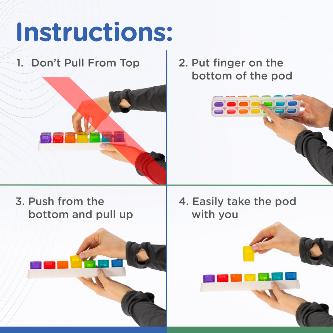 GMS Weekly Pill Organizer - 7 Day AM/PM Pop Out Pill Po