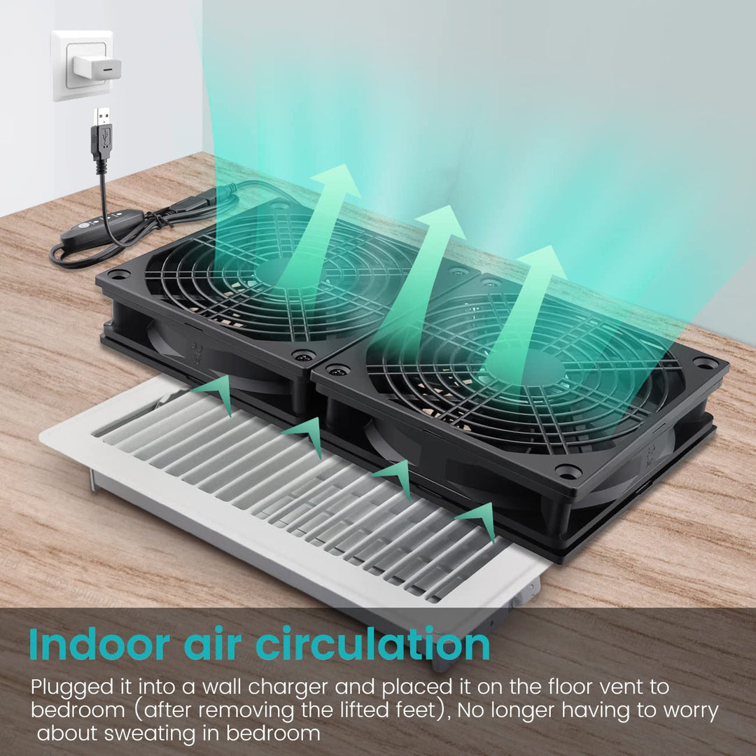 High Airflow Router Cooling Fan for Computer Cooler TV Small Box DC 5V USB Power 120mm 240mm Fan with Multi Speed Controller