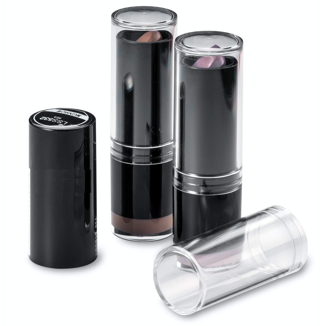 Clear Lipstick Caps For NYX - EXTRA CREAMY Lipstick - Replaces Original Cap To See Your Favorite Lipstick Color Easily (12 Pack)