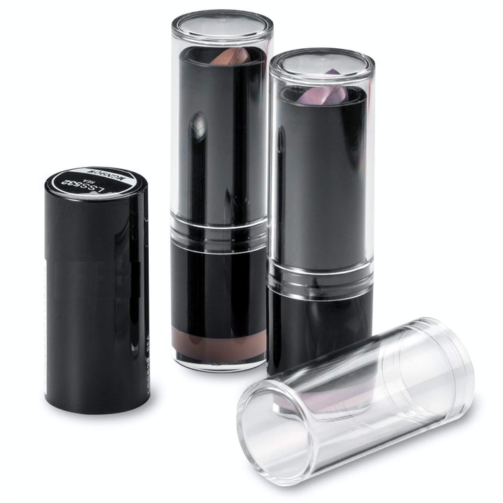 Clear Lipstick Caps For NYX - EXTRA CREAMY Lipstick - Replaces Original Cap To See Your Favorite Lipstick Color Easily (12 Pack)