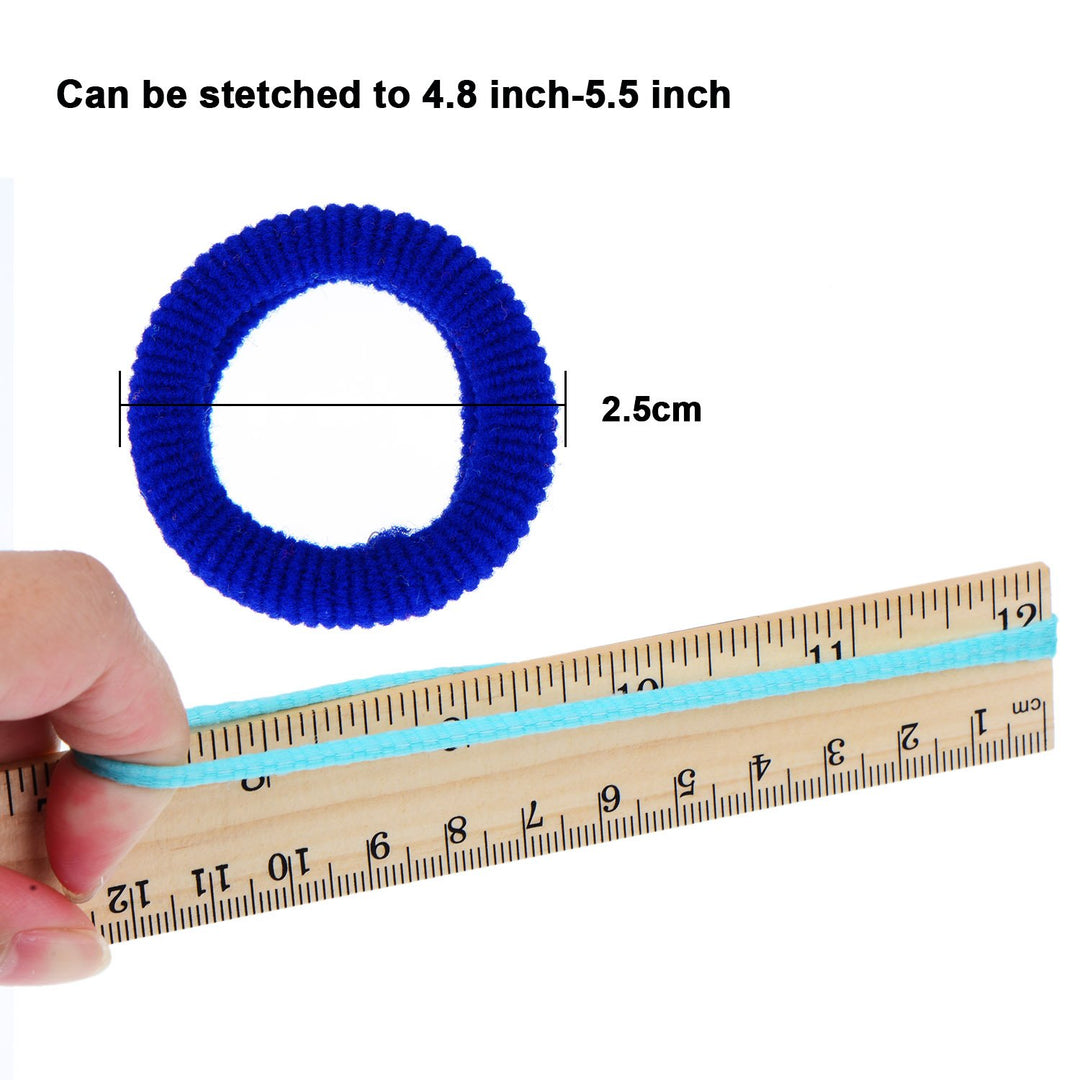 100 Pieces Elastic Hair Ties Mini Bands Tiny Rubber Colored Girls Ponytail Holders For Baby Kids