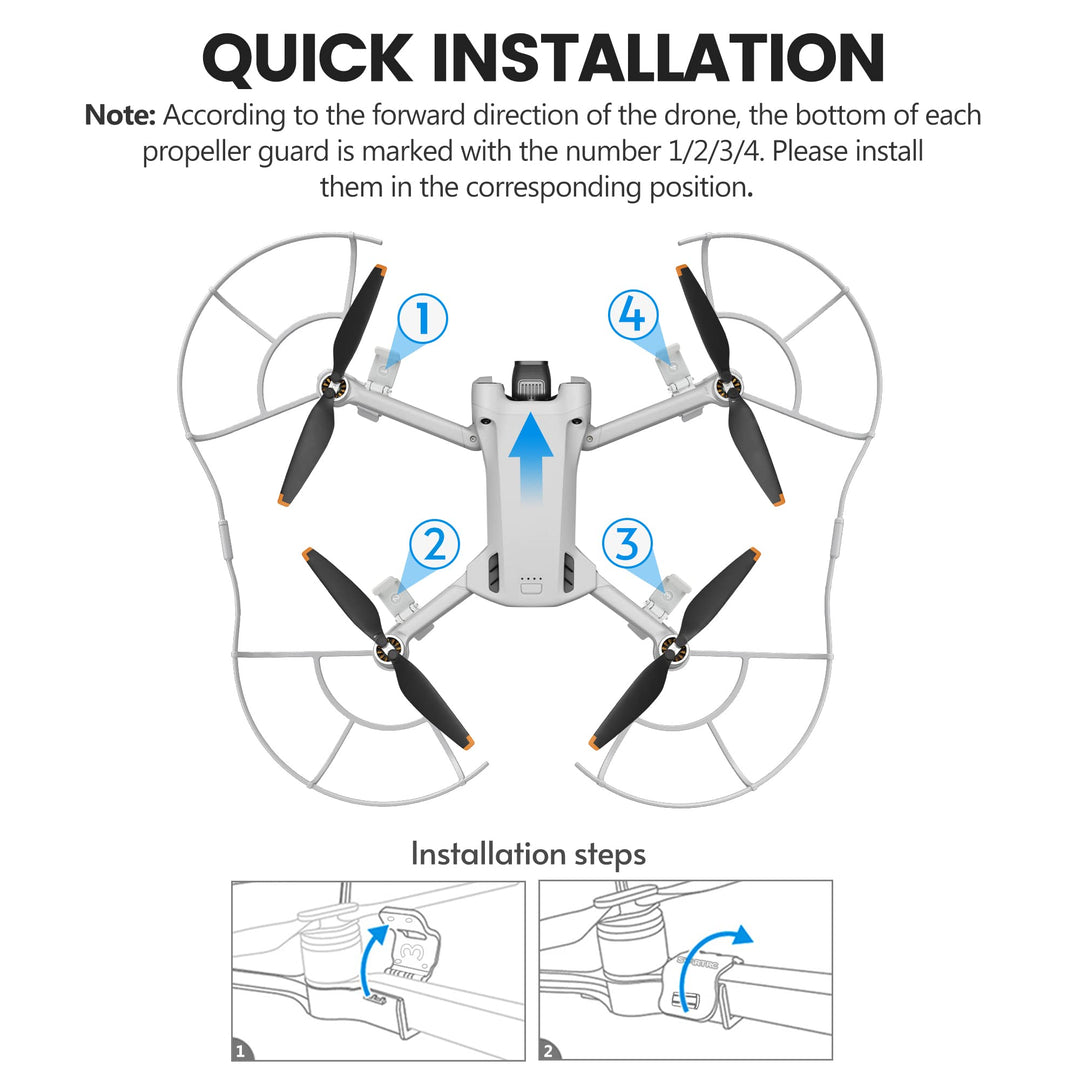 STARTRC Mini 3 Pro Propeller Guard,Quick Release Remova