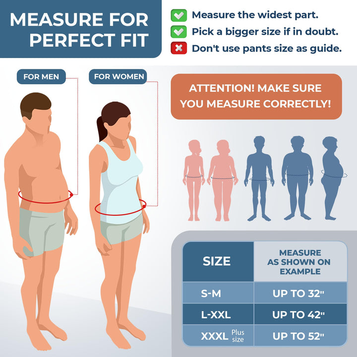 ORTONYX 6.25 Abdominal Binder for Men and Women/Postpar