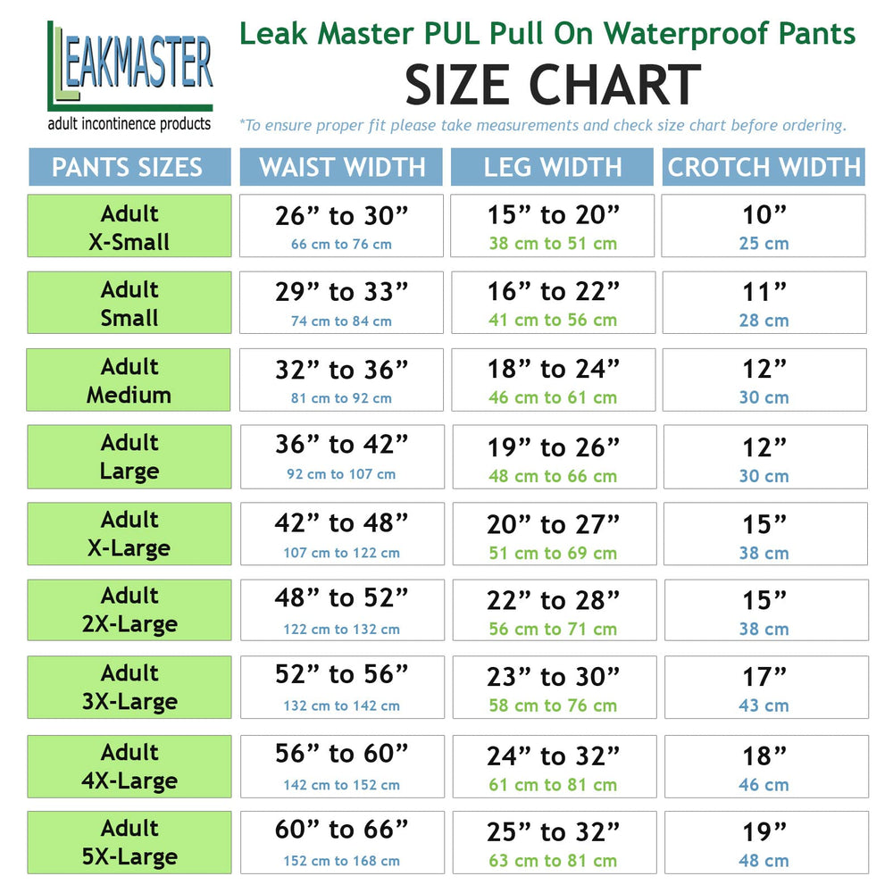 3X-Large Fits 50-58 Inch Waist. : - Adult Pul Waterproof Pants- Comfortable, Quiet And Effective Adult Diaper Pant For Men Or Women Made Of Quality Poly Urethane Laminat