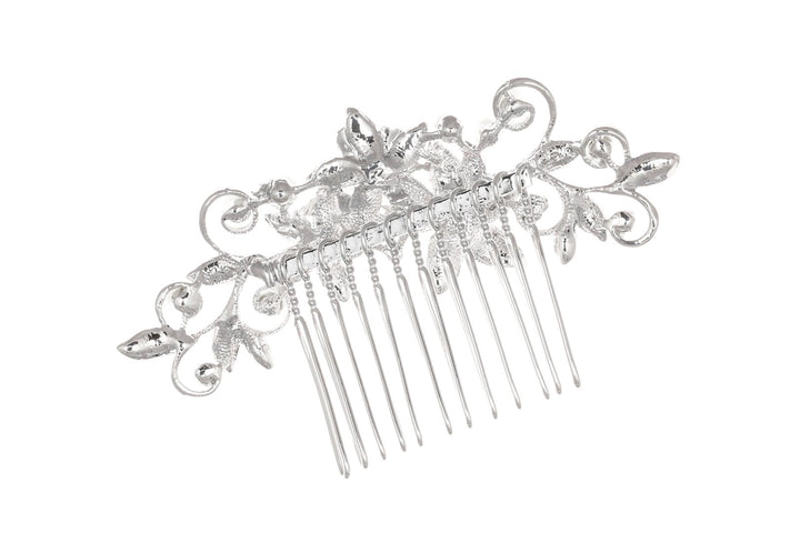 Bridal Bridesmaid Flower Girl Pearl Rhinestones Prom Wedding Tiara Comb T1046