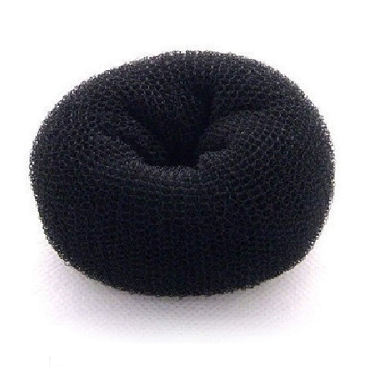 - Chignon Hair Donuts Ring Style Bun Maker (Small, Black)
