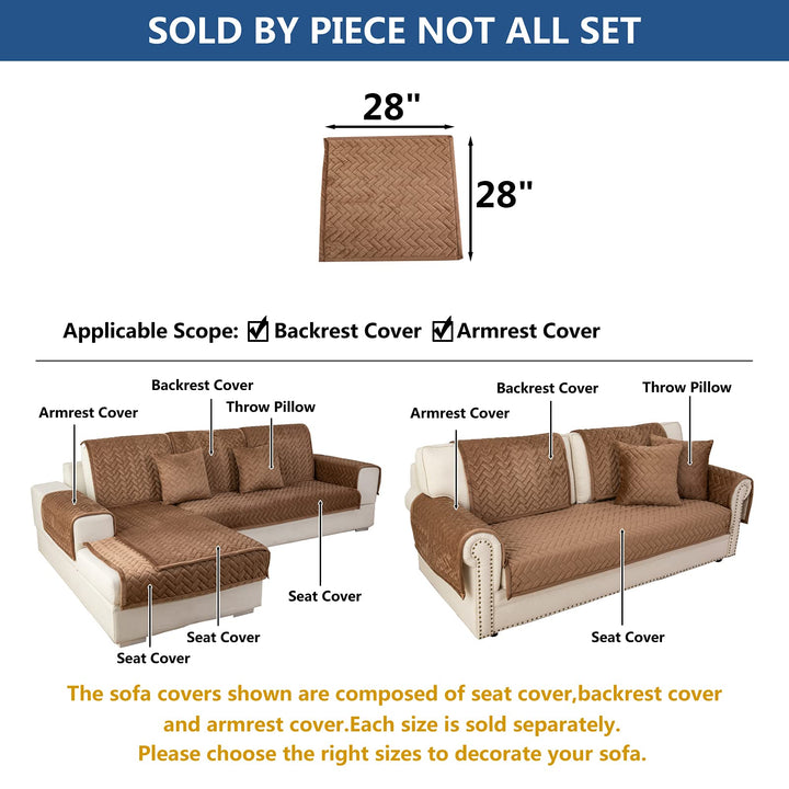 Eismodra Armrest Covers,Couch Cover,Sofa Cover,Backrest