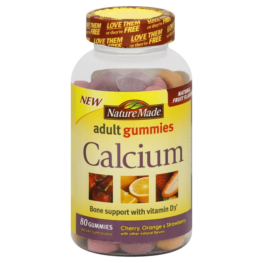 Calcium Adult Gummies, 80 Count (Pack of 3)