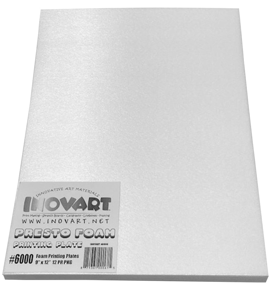 Presto Foam Printing Plates, 9x12, 12 Sheets