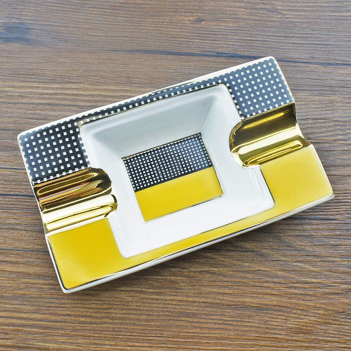 Cigar Ashtray Cigarettes Large Rest Outdoor Cigars Ashtray for Men travel/Patio/Outside/Indoor Ashtray