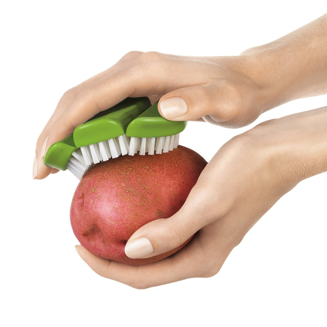 Flexible Vegetable Brush, Green