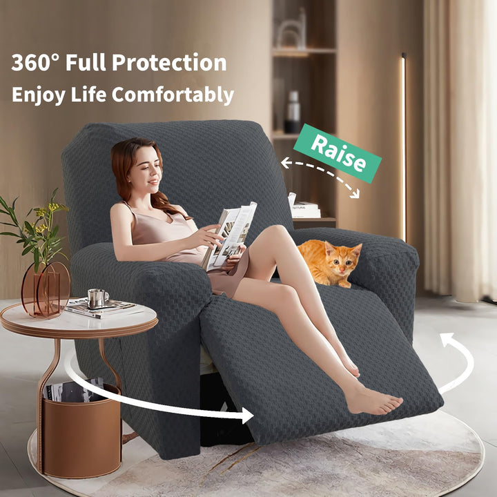 YEMYHOM 4 Pieces Stretch Recliner Slipcover Latest Jacq
